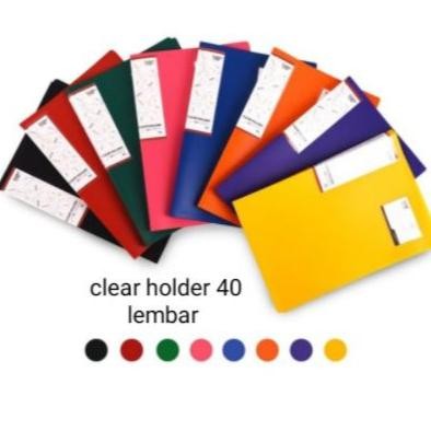 

Clear holder / Dokumen keeper isi 40 pocket folio (f4)