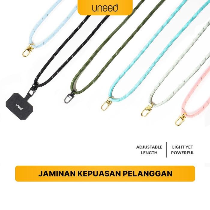 

Uneed Universal Adjustable Lanyard Strap Tali Gantung HP ID Card Dll - UST206
