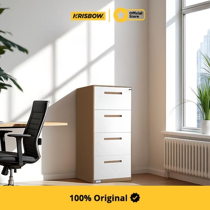 

KRISBOW FILING CABINET METAL - COKELAT/KREM