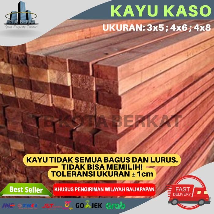 KAYU KASO MERANTI / BALOK KAYU UK. 5 x 7 *
