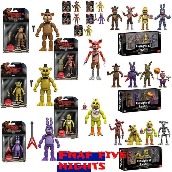 4pcs / set Funko Five Nights At Freddy 's Action Figure FNAF Untuk *