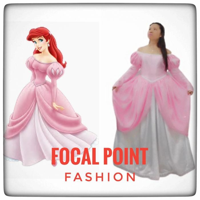 ASLI kostum princess Ariel dewasa little mermaid b gown Disney costume READY STOCK
