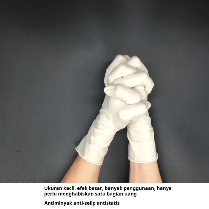 Sarung Tangan Dapur Sarung Tangan Pencuci Piring Tahan Lama Nitril Lateks Tebal Sarung Tangan Wanita