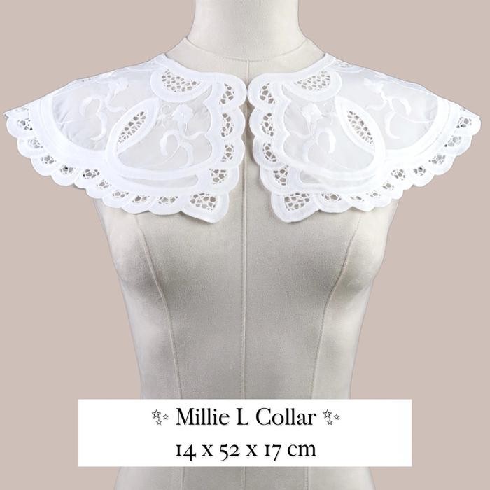 

Kerah Renda Bordir Mewah Premium Unik Produksi Import Millie L