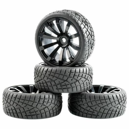 1pcs velg + ban onroad touring RC 1/10 TM HSP kyoso wltoys lrp zd ff