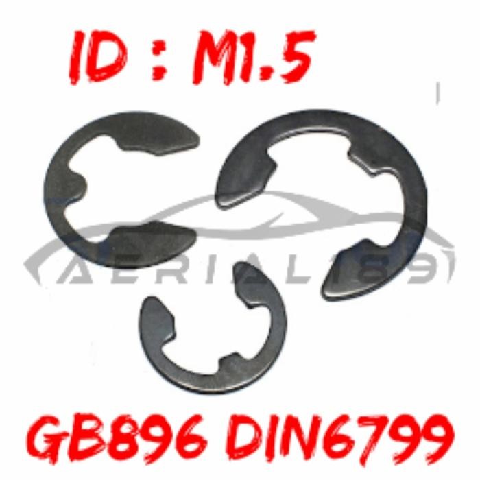 

1pcs e clip clips klip m1.5 1.5mm RC circlip snap ring 1/10 1/12 1/8