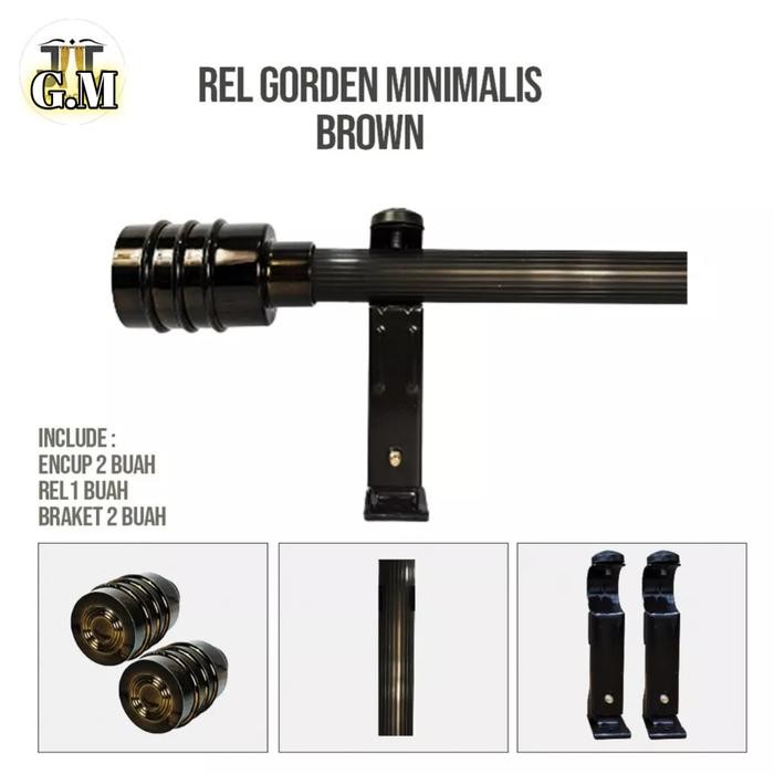 Batang Gorden Minimalis Full Set/ Besi Gorden/ Rollet Pipa Gorden Pasti Ori