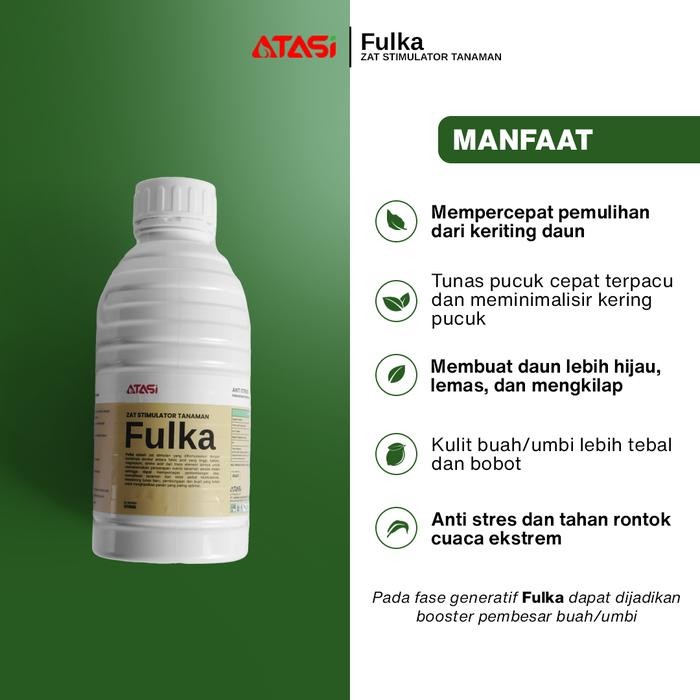 Promo Fulka Zat Stimulator Tanaman Pupuk Anti Stres Pelemas Daun Keriting Pembesar Buah Nutrisi