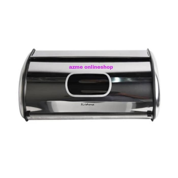 krishome tempat roti & kue stainless steel_bread box rect silver Kode 972