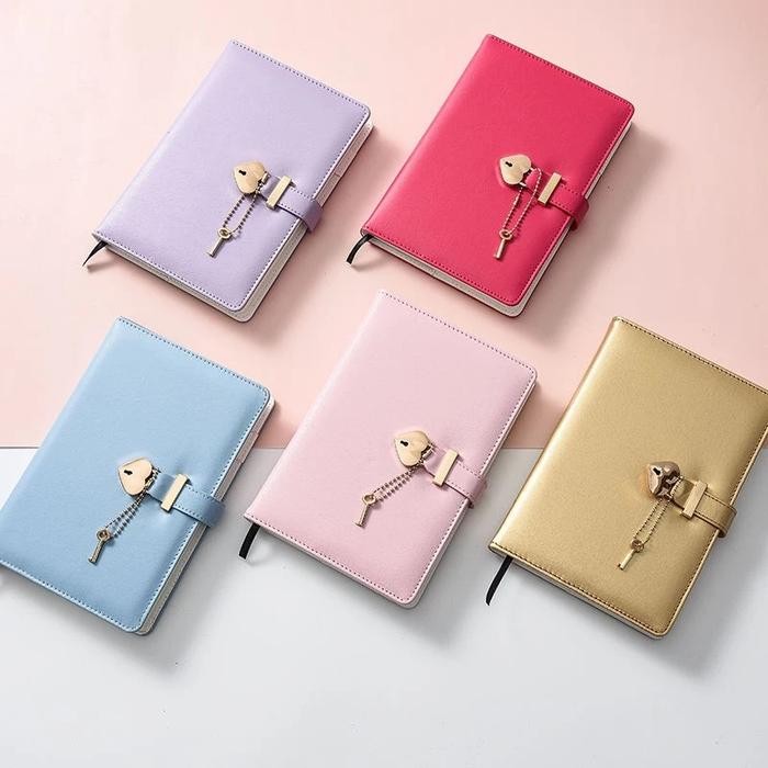 

Terlaris- Buku Diary Kunci Gembok Aesthetic Notebook Buku Catatan Premium