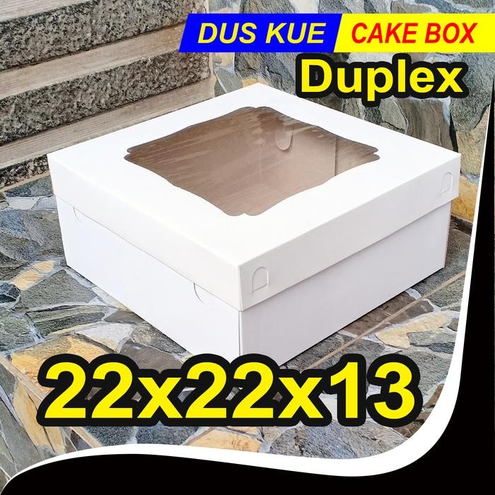 Dus 22x22x13 / Tutup Jendela / box kue 22x22 / kotak bolu ulang tahun Kode 1209