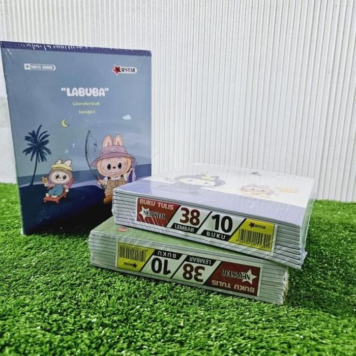 

Terlaris- Buku Tulis New Star Labubu Kuromi Cinamoroll Isi 38 Lembar / Buku Tulis Murah New Star
