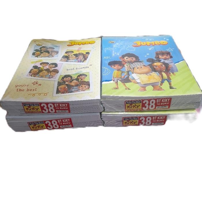 

Terlaris- Bt Kiky 1 Pak Isi 10 Buku Tulis Motif Cover Kartun Jumbo 38 Lembar Stationery Notebooks