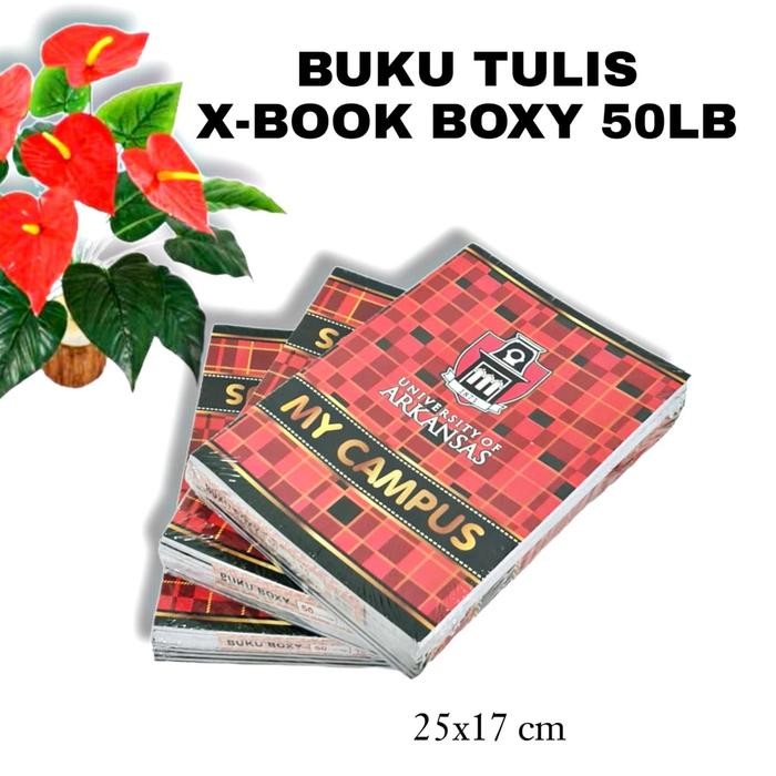 

Terlaris- Sos Buku Tulis X-Book Boxy 50 Lembar (10Bk) / Buku Catatan / Buku