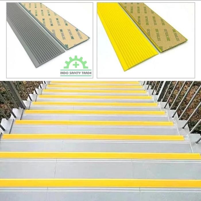 Lis Tangga Anti Licin Rubber Karet Pengaman Tangga + Double Tape 3M