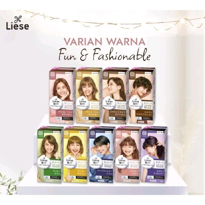 Liese Creamy Bubble Color - Semir Rambut Liese - Cat Rambut Liese Liese - Bubble hair color liese