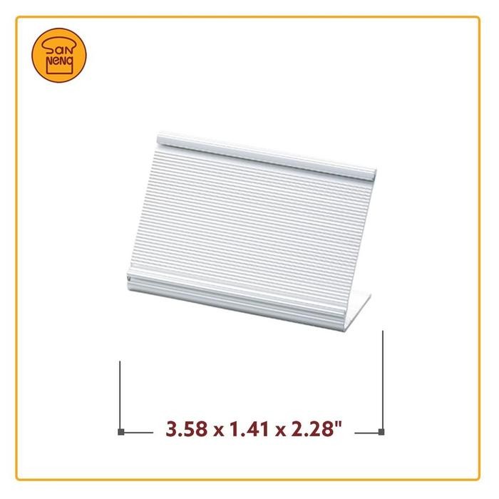 

Sn85716 Price Tag Holder, Merk Sanneng, Aluminium Alloy, Isi 10 Pcs