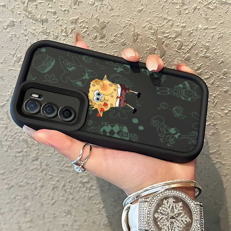 Casing Hp Untuk OPPO A16 OPPO A16s OPPO A54s Case Spons lucu kartun kartun Kasing tipis Perlindungan