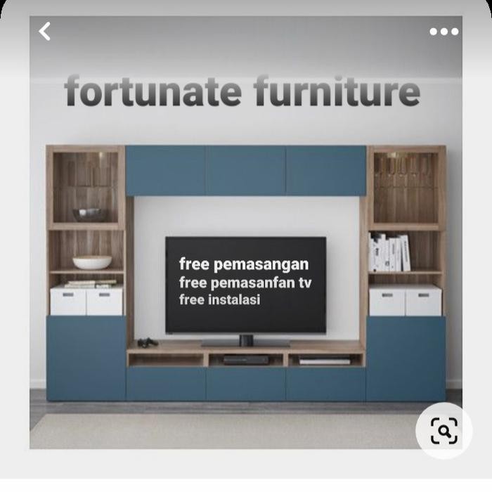 Backdrop Tv + Partisi Dinding Nimalis 250Cm X 180Cm