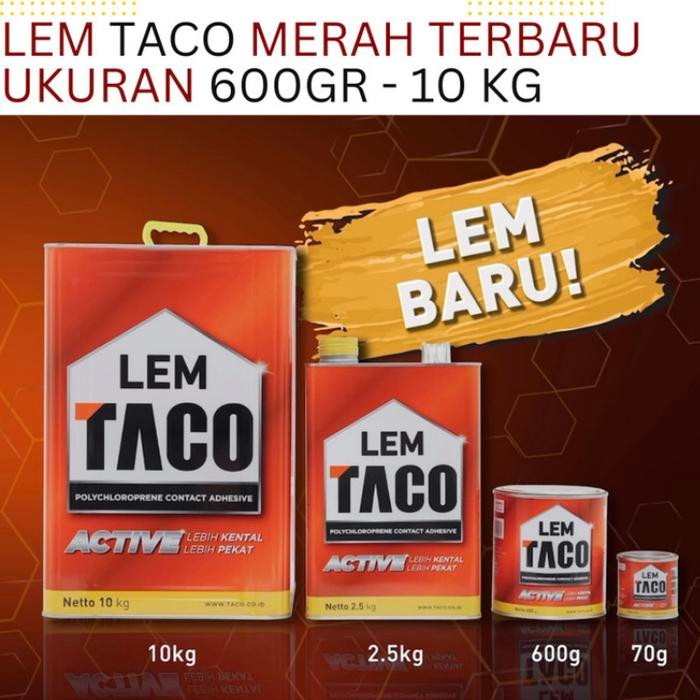 Taco Lem Kuning ACTIVE / Lem Kuning Serbaguna / Lem Kuning Taco
