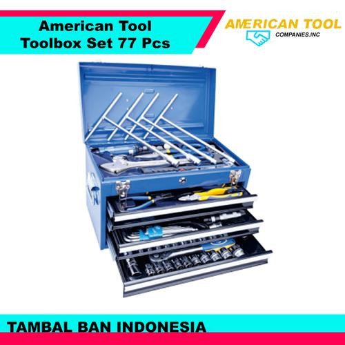 Tool Box 77 Pcs American Tool 8957751 - Peralatan Perlengkapan Kunci Bengkel Toolbox Set