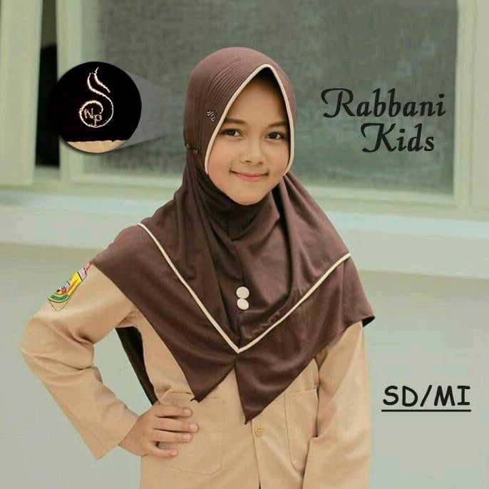 (Expert) Jilbab Sekolah Rabbani SD kelas 1-3 ORIGINAL Nazilla Kerudung Anak