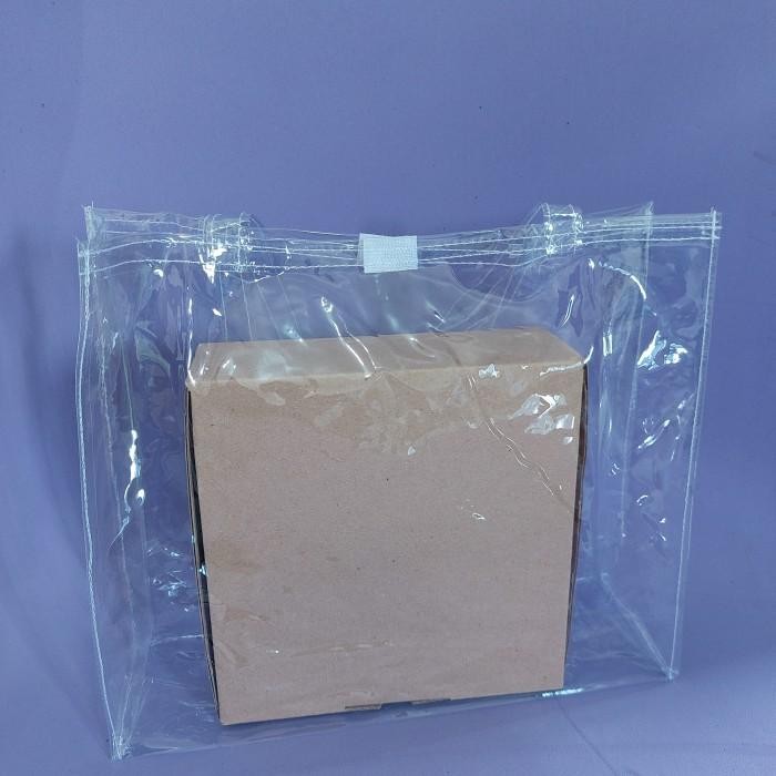 (Expert) Tas Mika PVC Hampers Bening Tebal 30x10x25