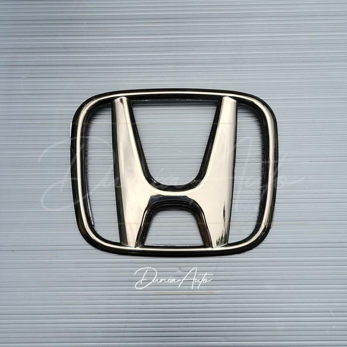 EmblemLogoBlackChromeHondaJazzGe8 2008 - 2014Belakang