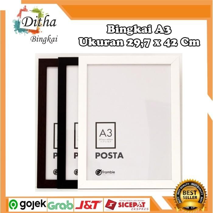 [Expret] Bingkai / Frame / Pigura Foto Ukir & Minimalis A3 full