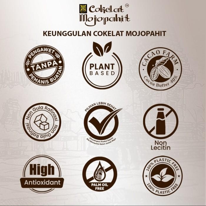 

(Expert) Cokelat Majapahit Bar 93gr Dark Chocolate Couverture 80%