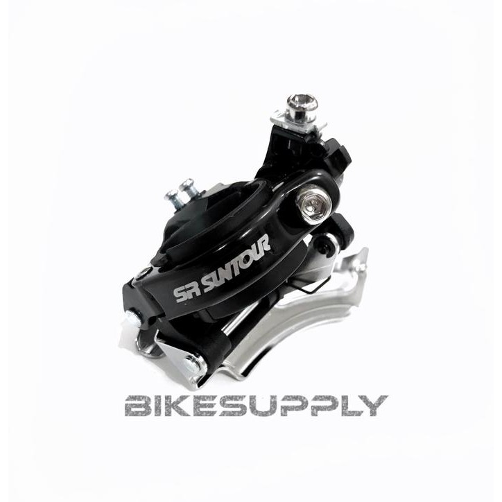 Front Derailleur FD Sepeda Merk SR Suntour 3 Speed Diameter Clamp 31.8 mm Tarikan Atas Bawah Dual