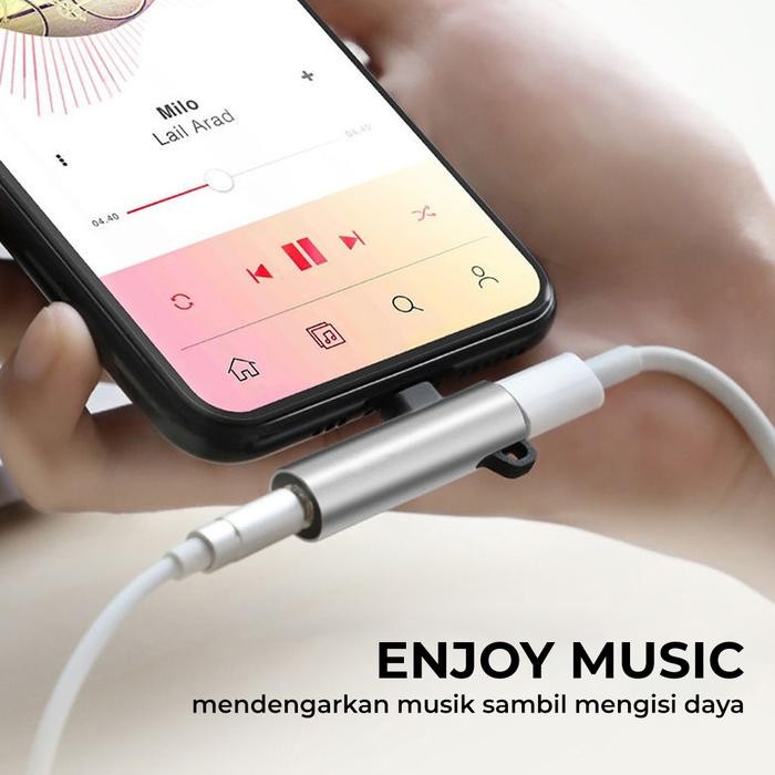 Titon Splitter Iphone Dac Chip Converter 3.5Mm Audio And Lightning To Lightning Adapter Adaptor Otg