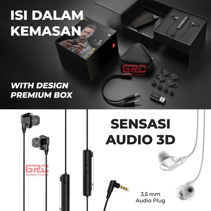 Best Seller Baseus Gaming Earphone H08 Surround 3D Fortnite Pubg Gamo