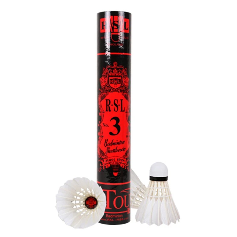 100% Genuine Rsl Tourney No.3 No.4 No.5 No.6 No.7 Shuttlecocks Badminton Shuttle Duck Feather Ball
