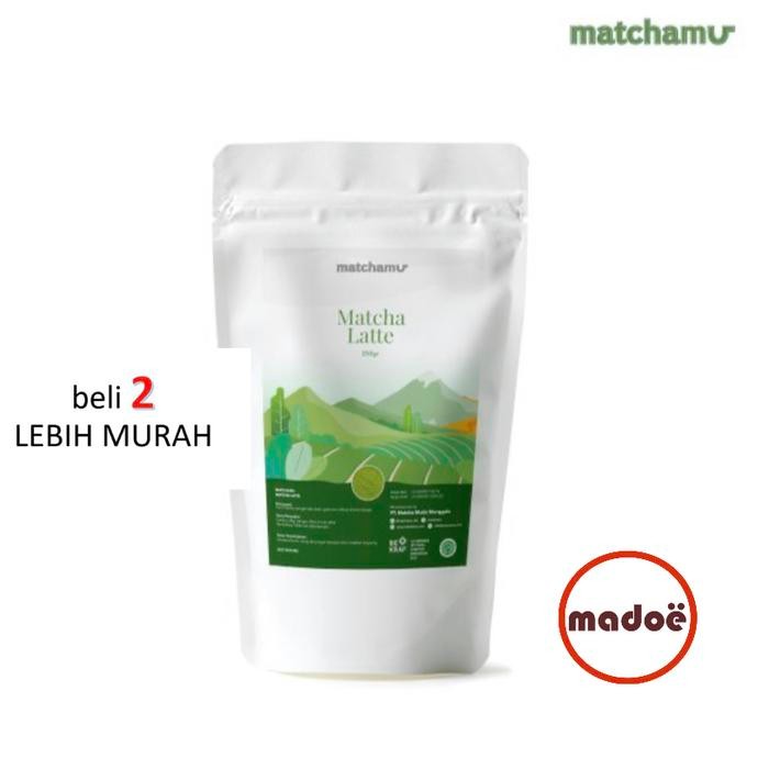 

Matchamu Matcha Latte 250 Gram - Teh Hijau Asli Jepang dengan Coconut Krimer Sehat - Susu, Gula,
