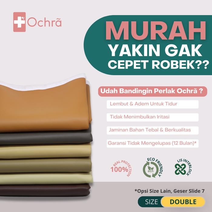 Ochra Perlak Waterproof (SIZE DOUBLE) Perlak Dewasa Perlak Bayi Perlak Waterproof Jumbo