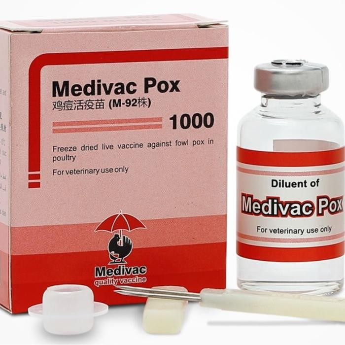 

terlaris Vaksin Aktif Medivac Pox untuk Unggas - Mencegah Pox/Cacar pada Ayam