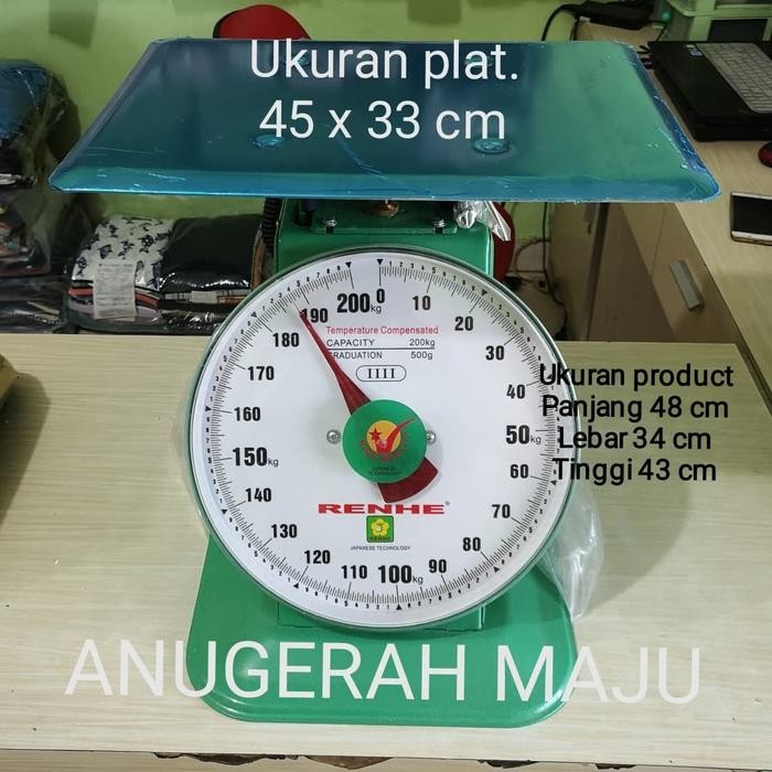 Timbangan Duduk Jarum 200 Kg Vietnam Qlty/ Timbangan Manual REN HE 200
