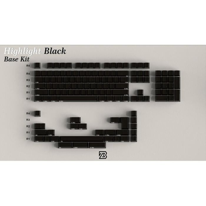 Best Quality Keyboard Science Highlight Blank Glossy Thick Pbt Blank Keycaps For Mechanical Keyboard