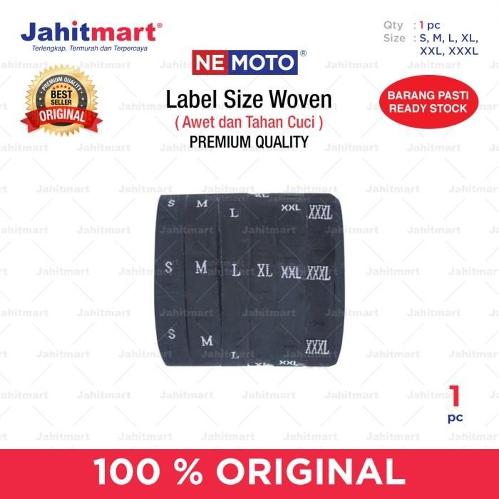 (Expert) LABEL SIZE WOVEN WARNA HITAM