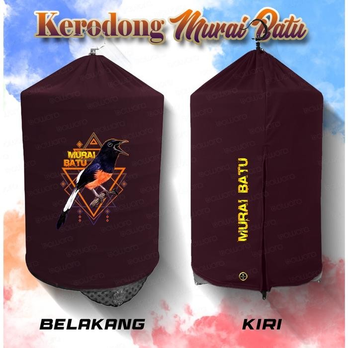 Sk Kerodong Krodong Sangkar Burung Murai No1, No 2, No 3 Gambar Murai Batu Segitiga Bahan Higet