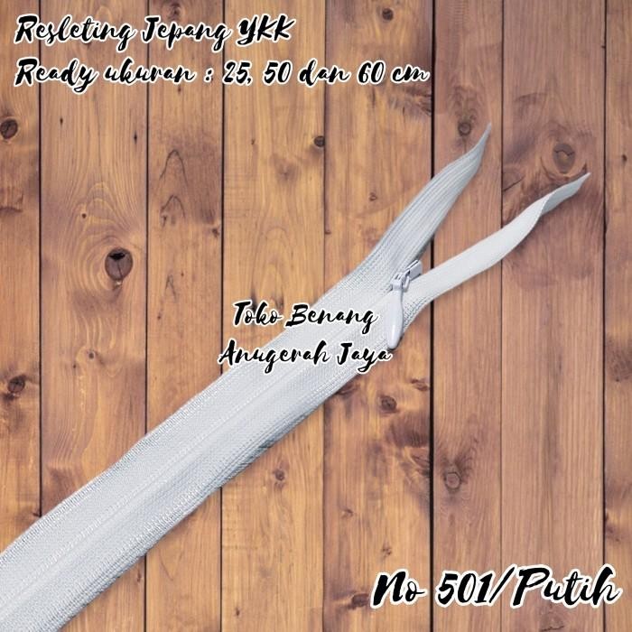 [Expert] Resleting YKK Jepang Invisible Zipper Putih