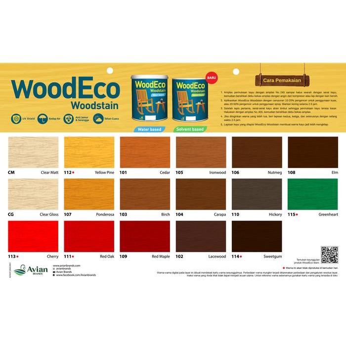 Wood-Eco Woodstain Acrylic - 0,9 L (Water Based)