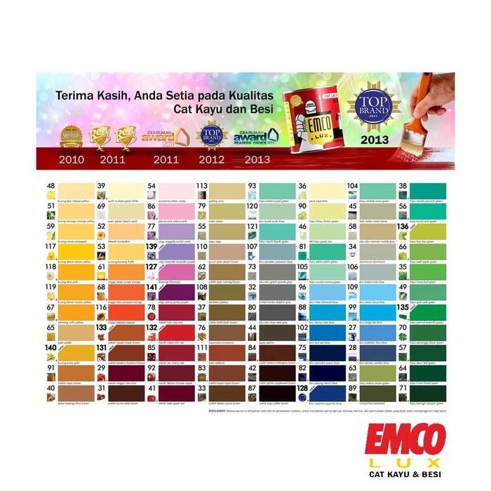 (Expert) Warna Estetik & Elegan Emco Lux Cat Kayu & Besi 1kg Gloss Finish Cat Pagar & Pintu Rumah