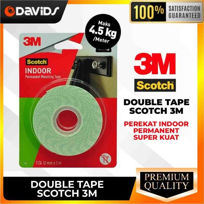(Expert) Double Tape Isolasi Dobel Tip Doubletip Solasi Super Kuat 3M 3217-3