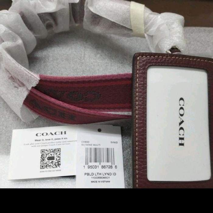 

LANYARD ID COACH SIGNATURE WEBBED STRAP - MODEL TERBARU - NEWW