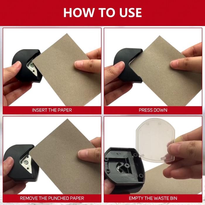 

Promo 3 In 1 Corner Puncher Pemotong Sudut Corner Puncher Rounder Pemotong Ujung Kertas Plastik