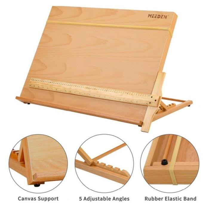 

Promo Meeden Artist Drawing And Sketching Board Easel Table Top Papan Gambar Diskon