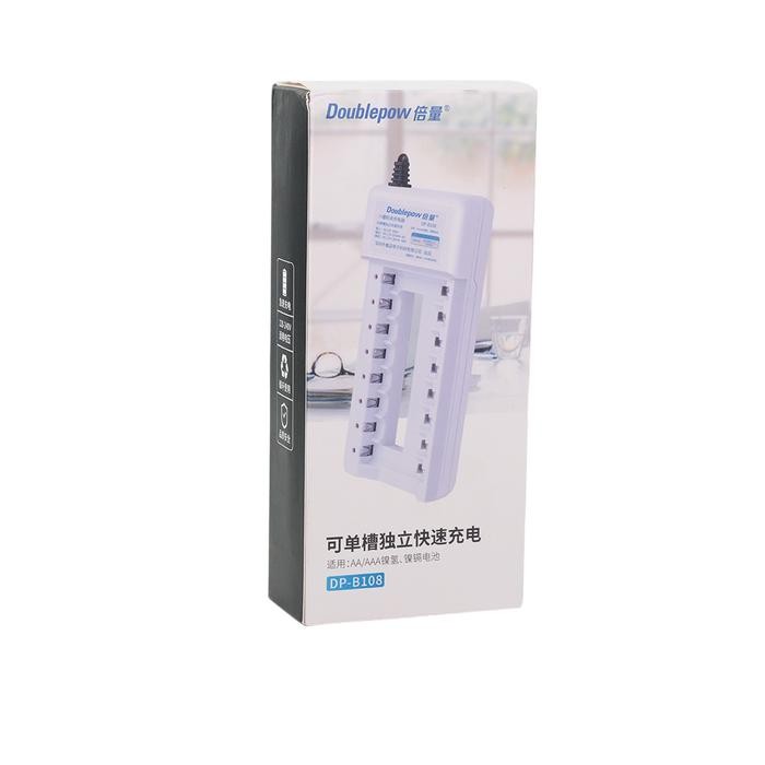 THE BEST CHARGER DOUBLEPOW 8 SLOT BATRE AA AAA CASAN BATRE A2 A3 8 SLOT DP-K18 KODE 628