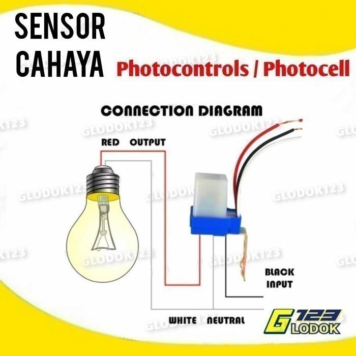 (Expert) Photocell Fotosel Sensor Cahaya Lampu LED Saklar Otomatis Siang Malam